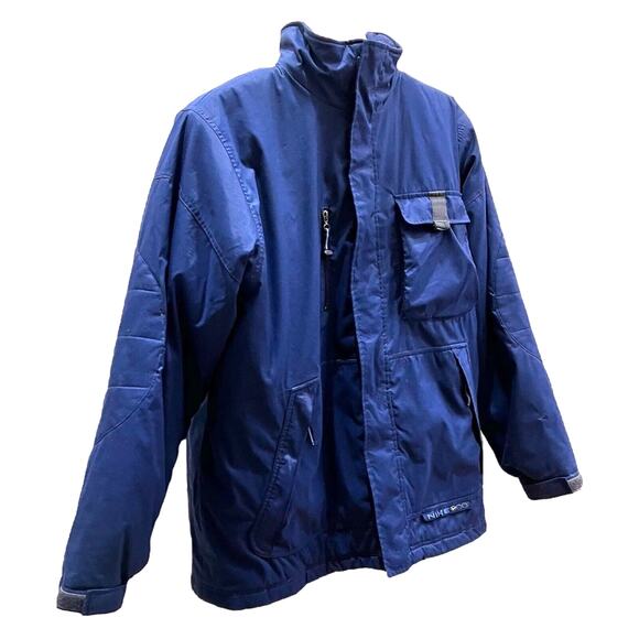 Nike Global Performance 00 Quilted Jacket Blue Silver XL - Picture 5 of 15